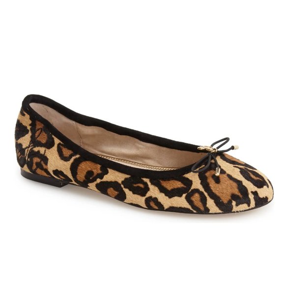 Sam Edelman Shoes - NWT Calf Hair Leopard Felicia Bow Flat Sam Edelman